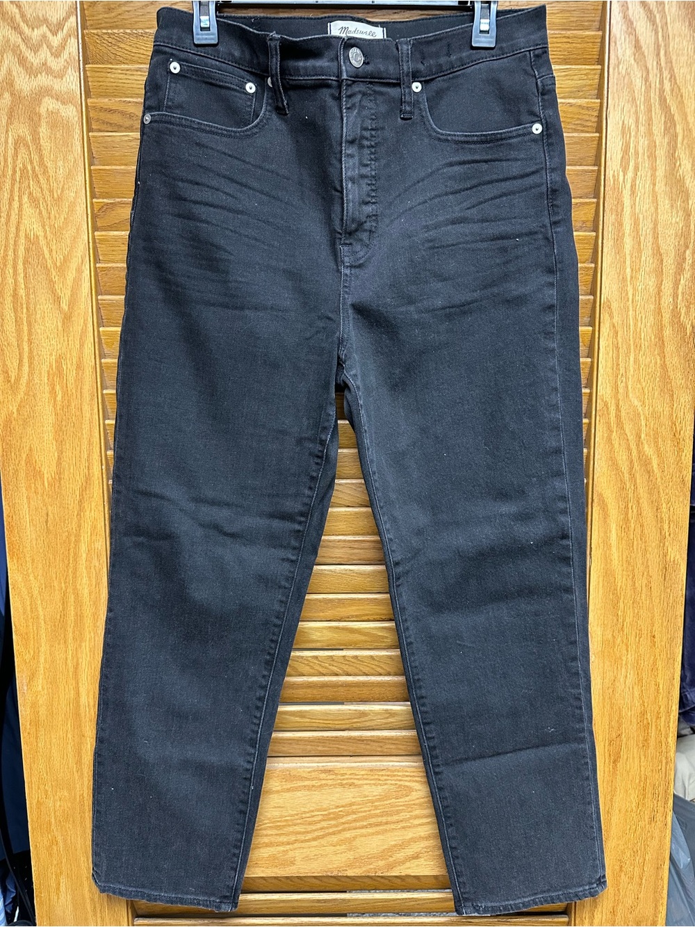 Madewell Classic Straight Jeans in Black